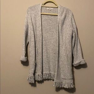 Madewell Chunky Knit Grey Cardigan